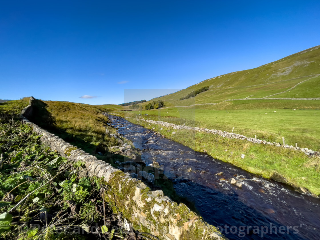 "Clough River, Cumbria. In Sunshine" stock image