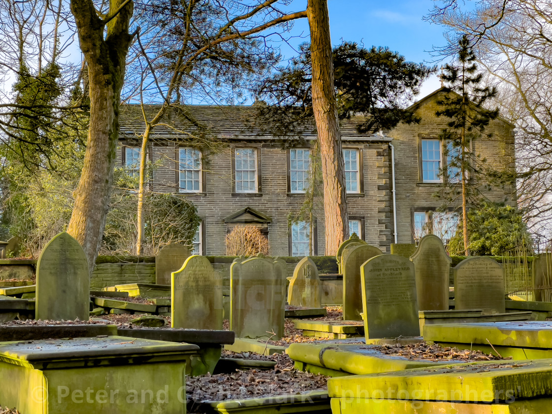 "Bronte Parsonage, Haworth, Bronte Country, Yorkshire." stock image