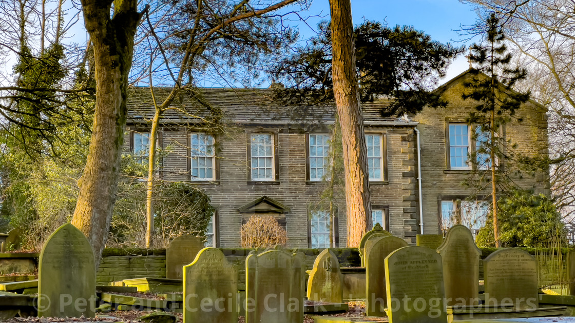 "Bronte Parsonage, Haworth, Bronte Country, Yorkshire." stock image