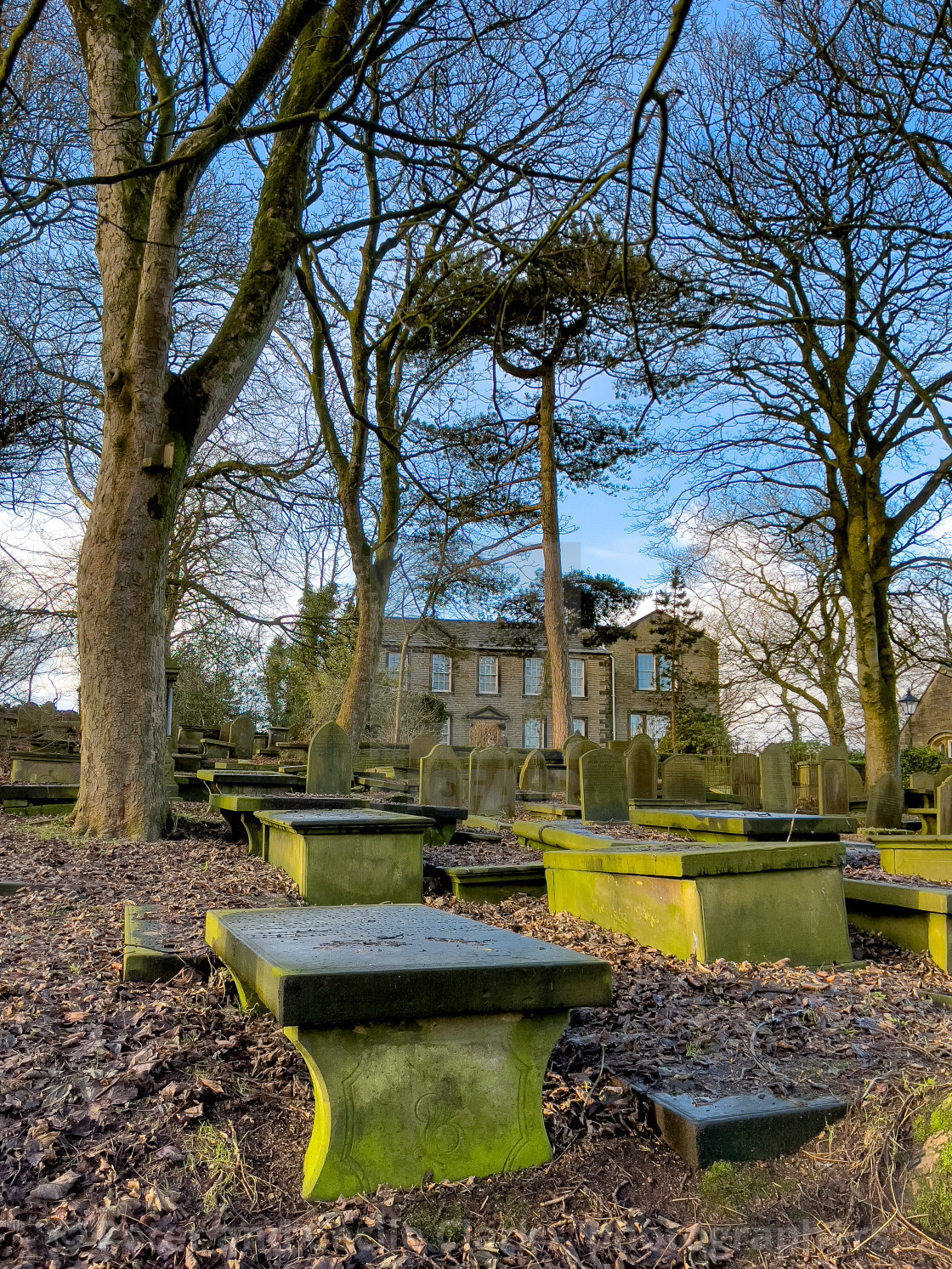 "Bronte Parsonage, Haworth, Bronte Country, Yorkshire." stock image