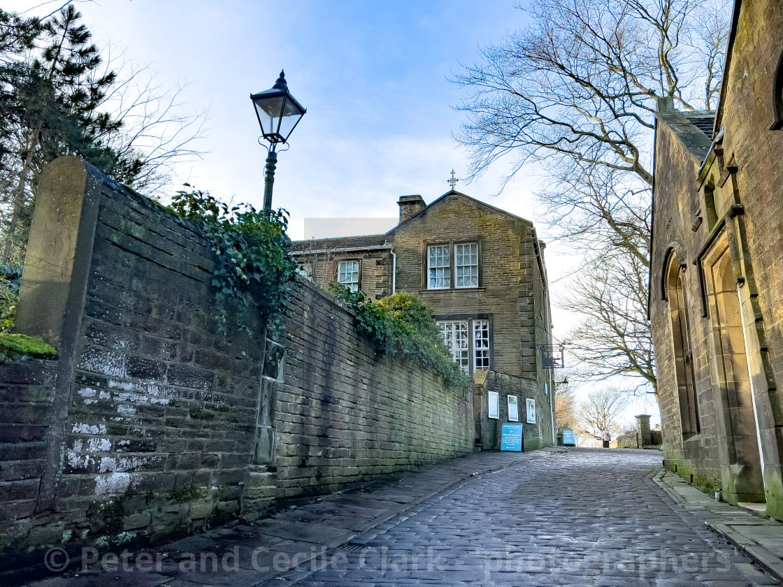 "Bronte Parsonage, Haworth, Bronte Country, Yorkshire." stock image