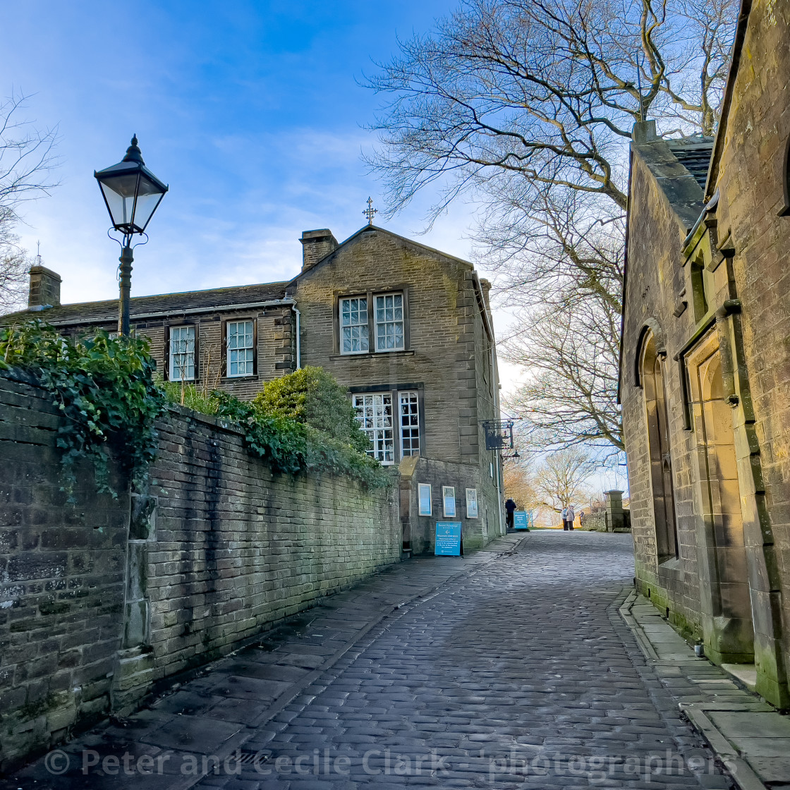 "Bronte Parsonage, Haworth, Bronte Country, Yorkshire." stock image