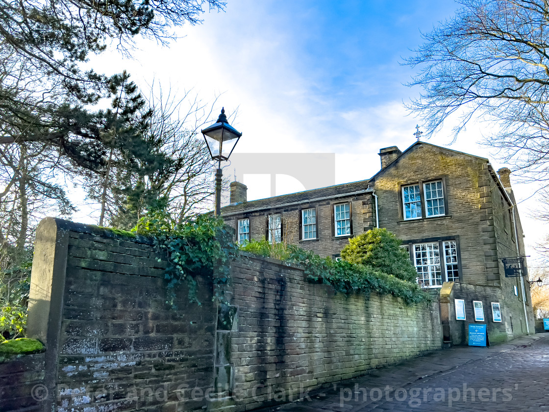 "Bronte Parsonage, Haworth, Bronte Country, Yorkshire." stock image