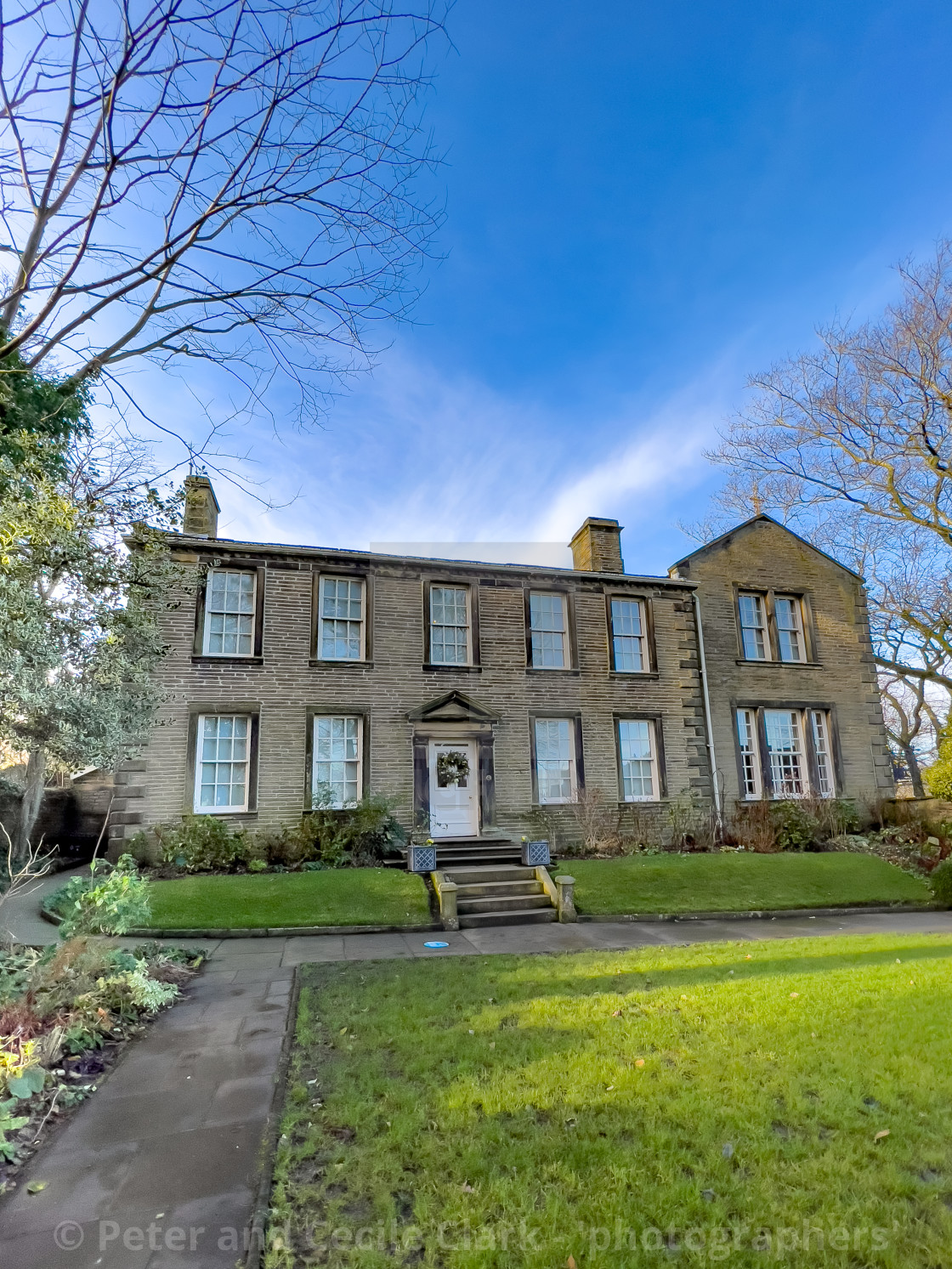 "Bronte Parsonage, Haworth, Bronte Country, Yorkshire." stock image