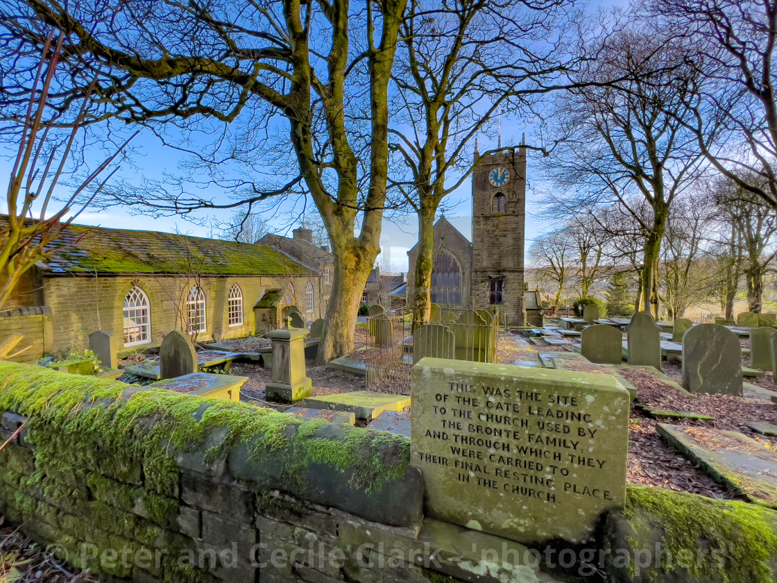 "Bronte Parsonage, Haworth, Bronte Country, Yorkshire." stock image