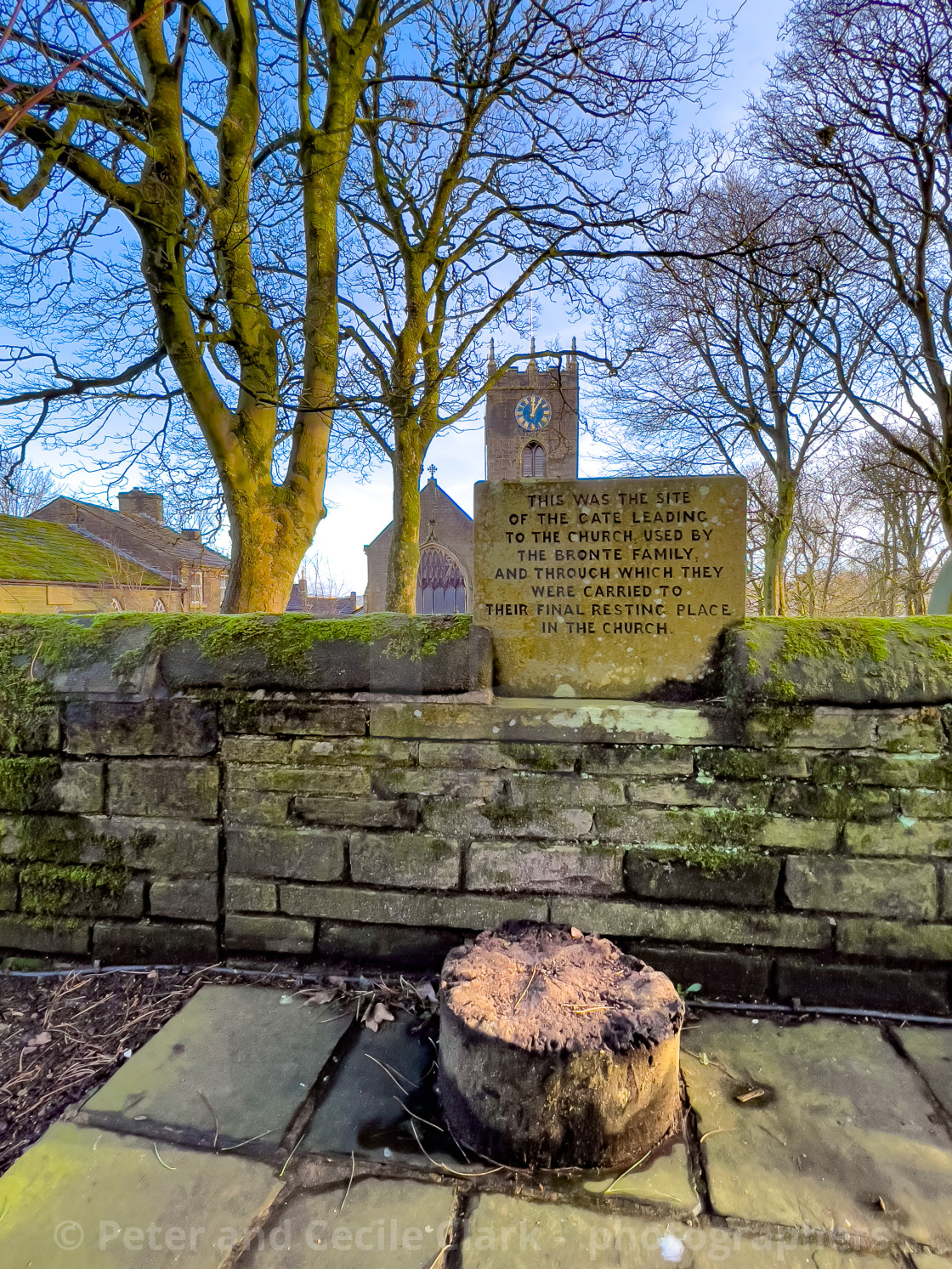 "Bronte Parsonage, Haworth, Bronte Country, Yorkshire." stock image