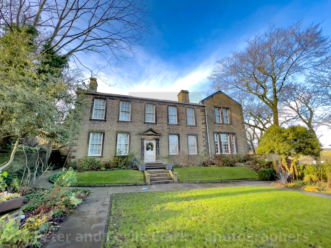 "Bronte Parsonage, Haworth, Bronte Country, Yorkshire." stock image