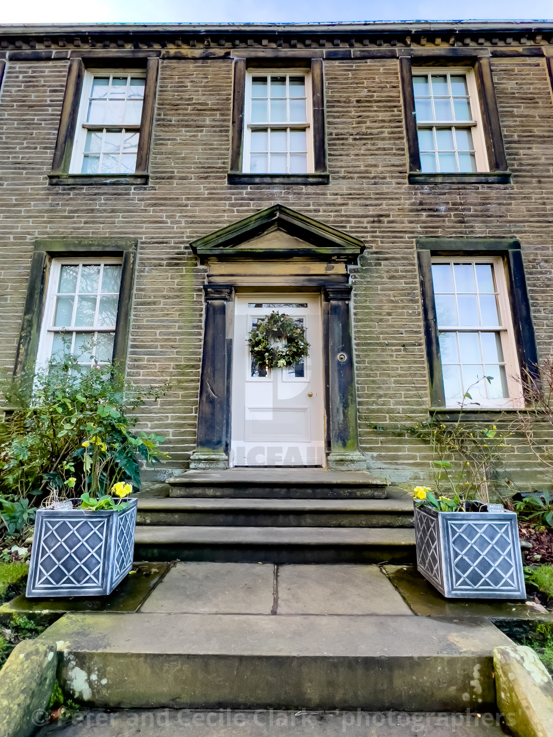 "Bronte Parsonage, Haworth, Bronte Country, Yorkshire." stock image