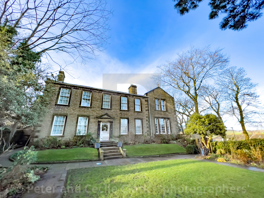 "Bronte Parsonage, Haworth, Bronte Country, Yorkshire." stock image