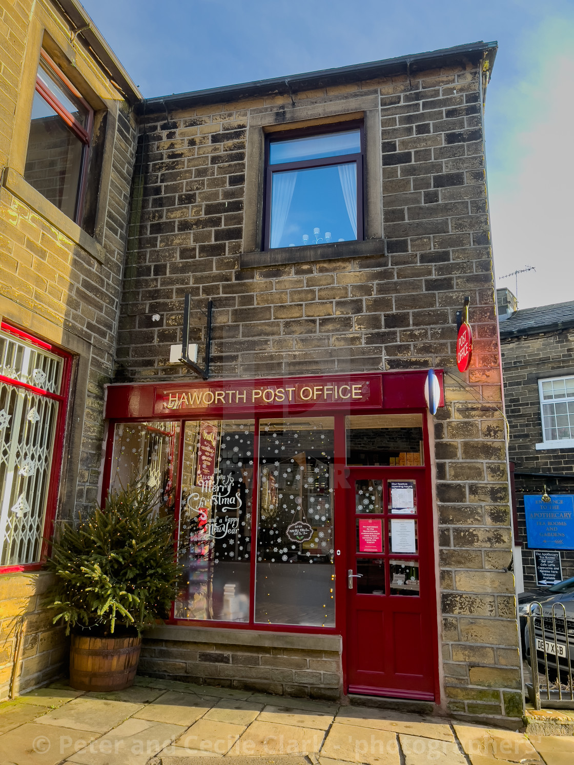 "Haworth Post Office, Bronte Country." stock image