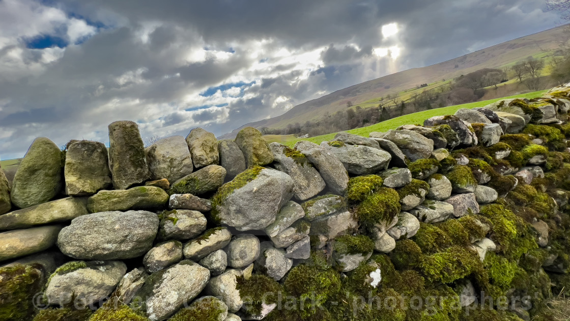 "Hebden, Near Grassington, View from Mill Lane" stock image