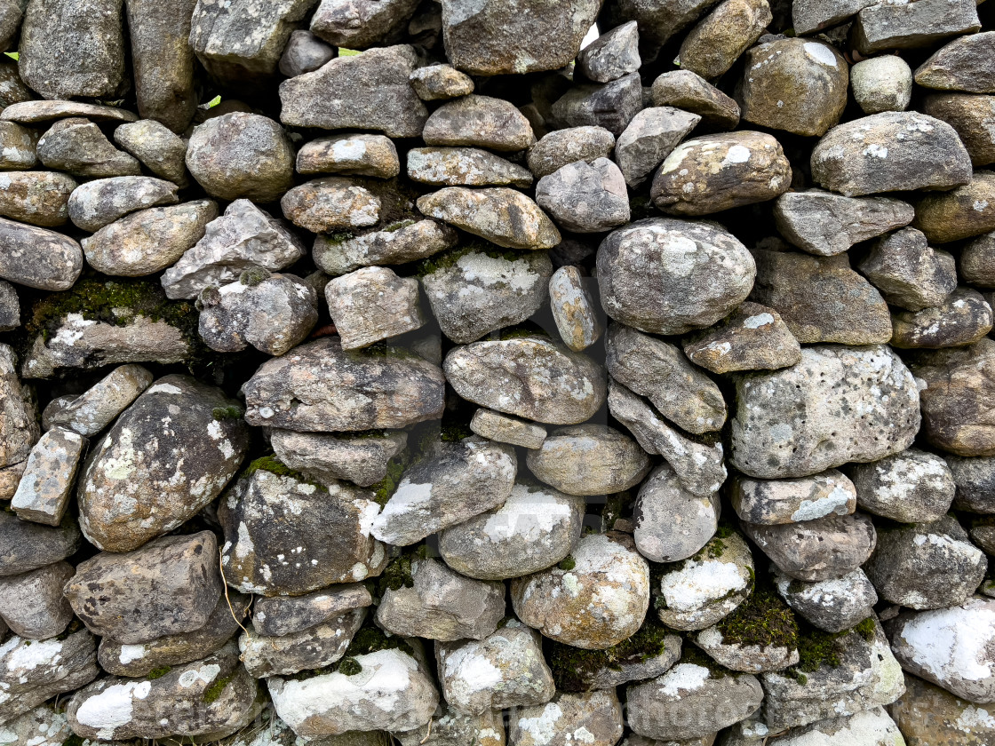 "Dry Stone Wall Backdrop" stock image