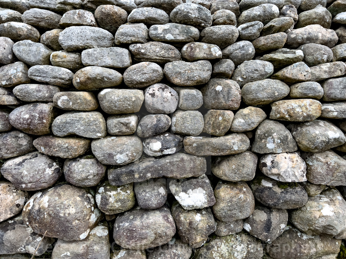 "Dry Stone Wall Backdrop" stock image