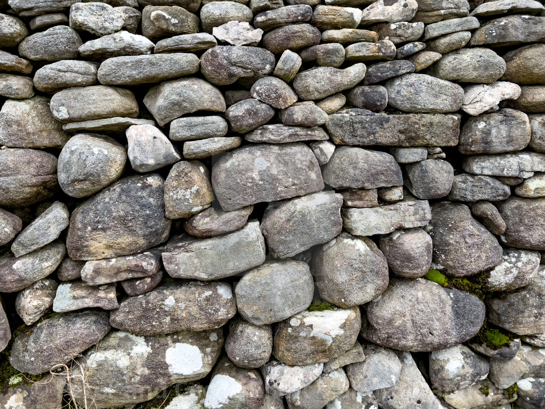 "Dry Stone Wall Backdrop" stock image