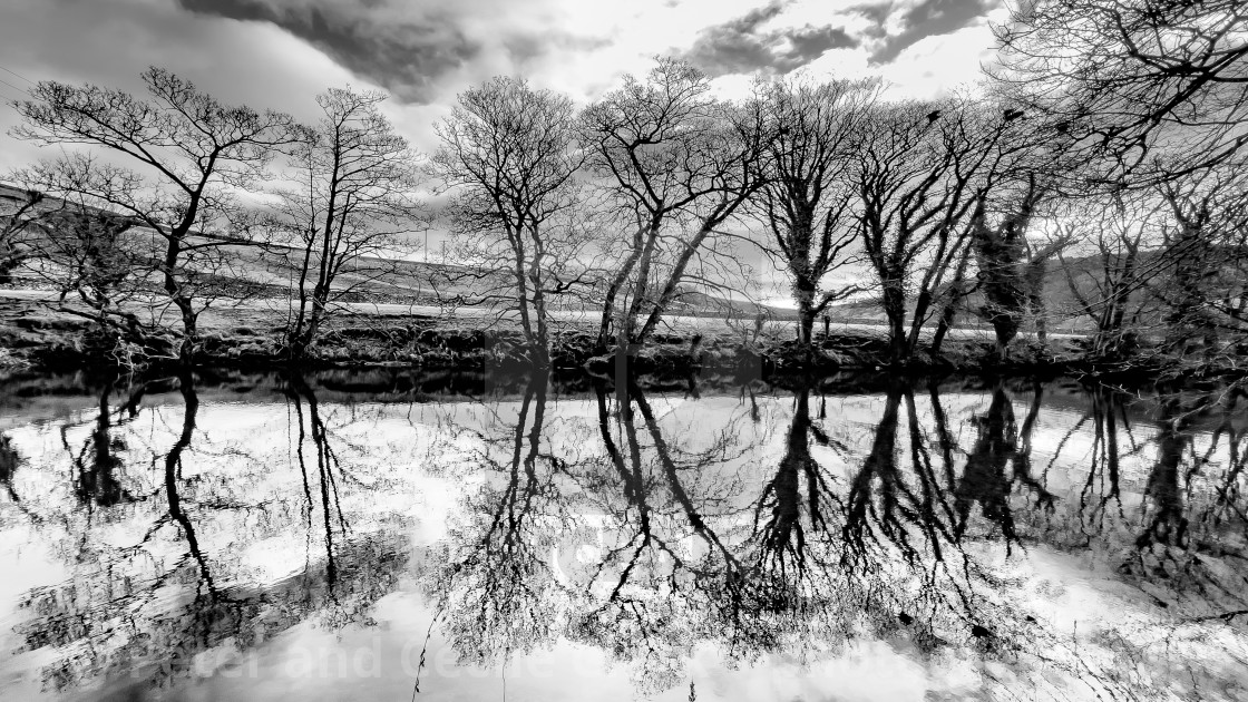 "River Wharfe, Near Burnsall." stock image