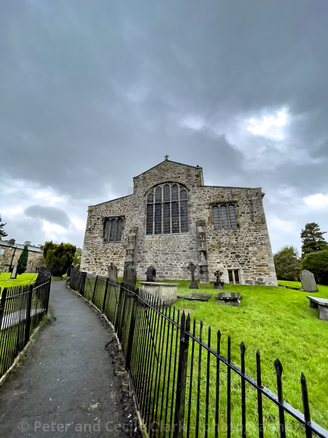 "Dent, St Andrew's Church. Dentdale." stock image