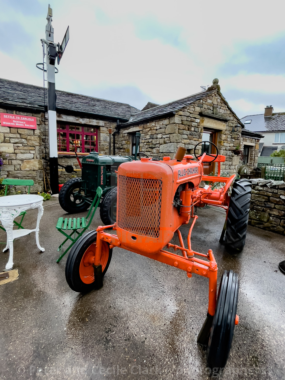 "Allis Chalmers Tractor." stock image