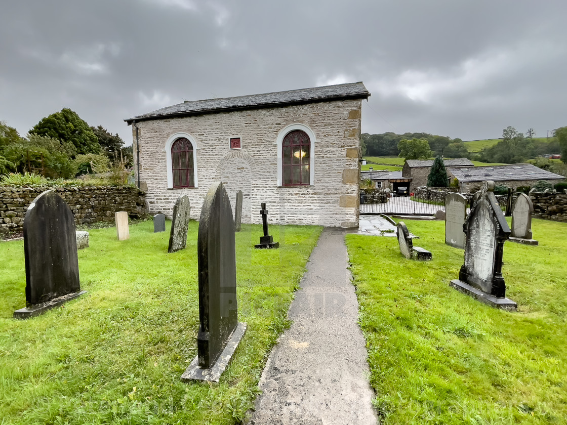 "Wesleyan Chapel, Dent." stock image