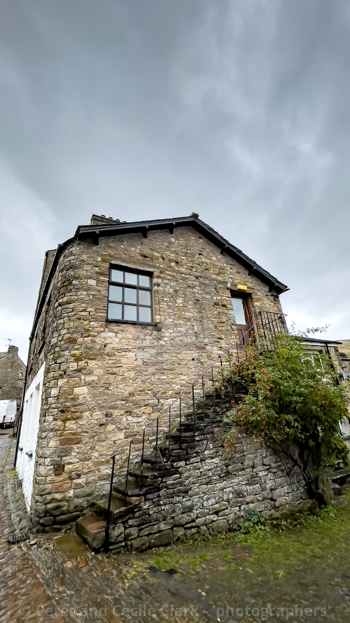 "Dent Cottages, Dentdale." stock image