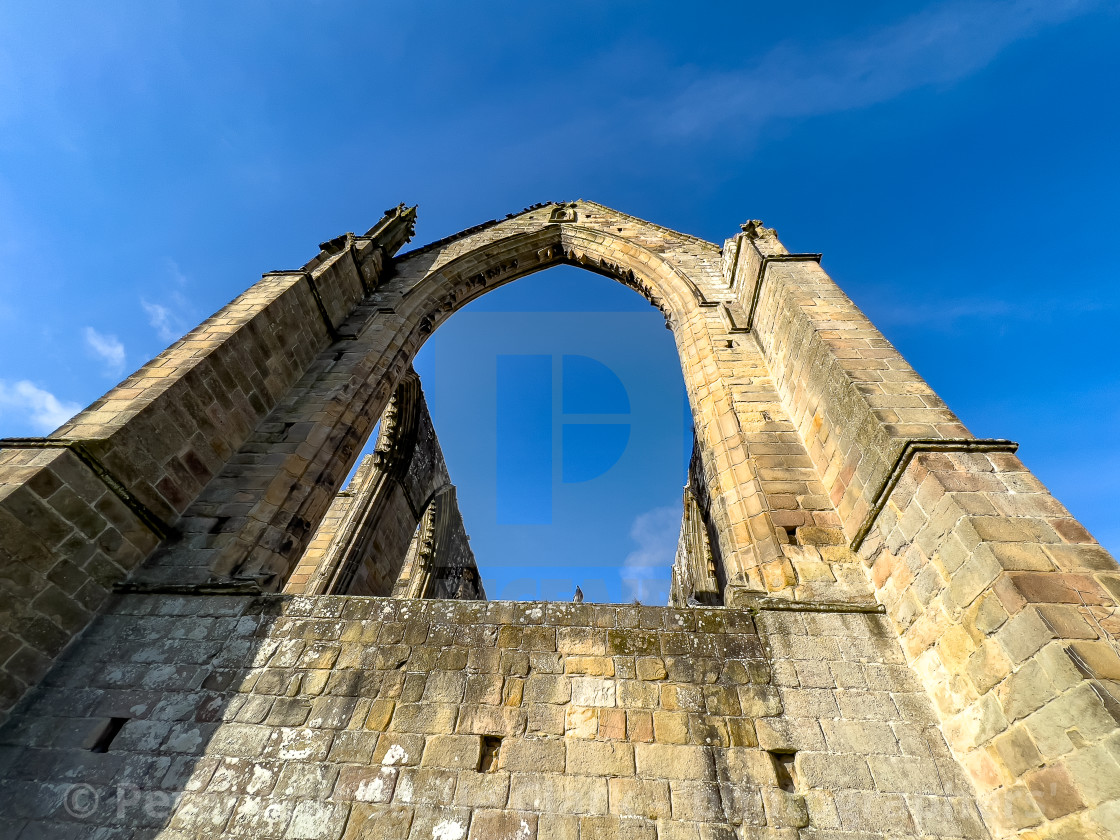 "Bolton Abbey, Priory Ruins, Yorkshire." stock image