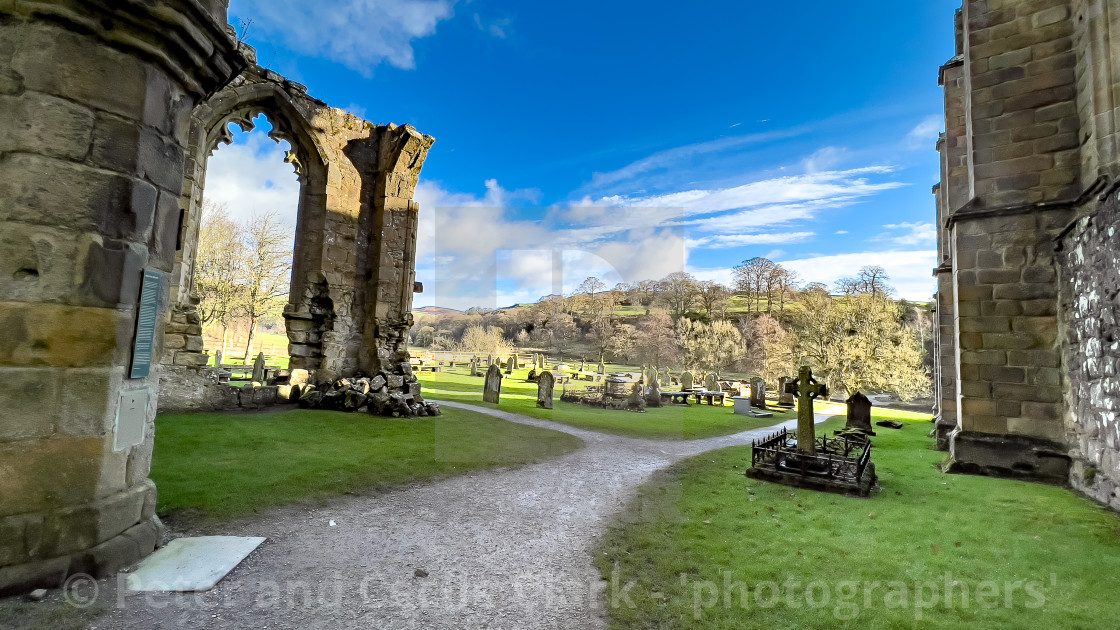 "Bolton Abbey, Priory Ruins, Yorkshire." stock image