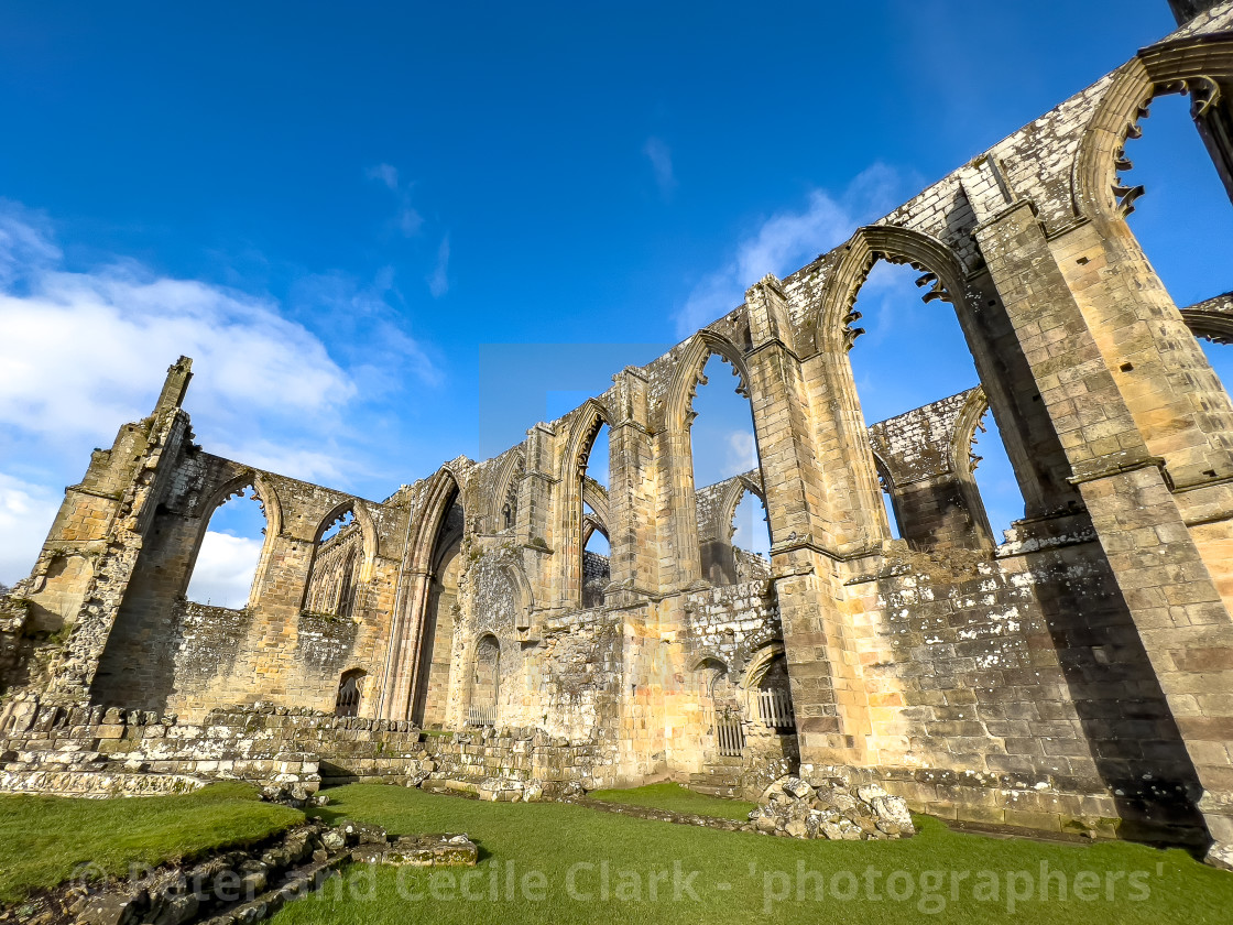 "Bolton Abbey, Priory Ruins, Yorkshire." stock image