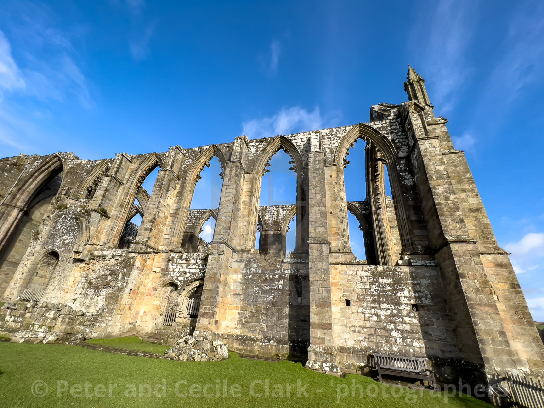 "Bolton Abbey, Priory Ruins, Yorkshire." stock image