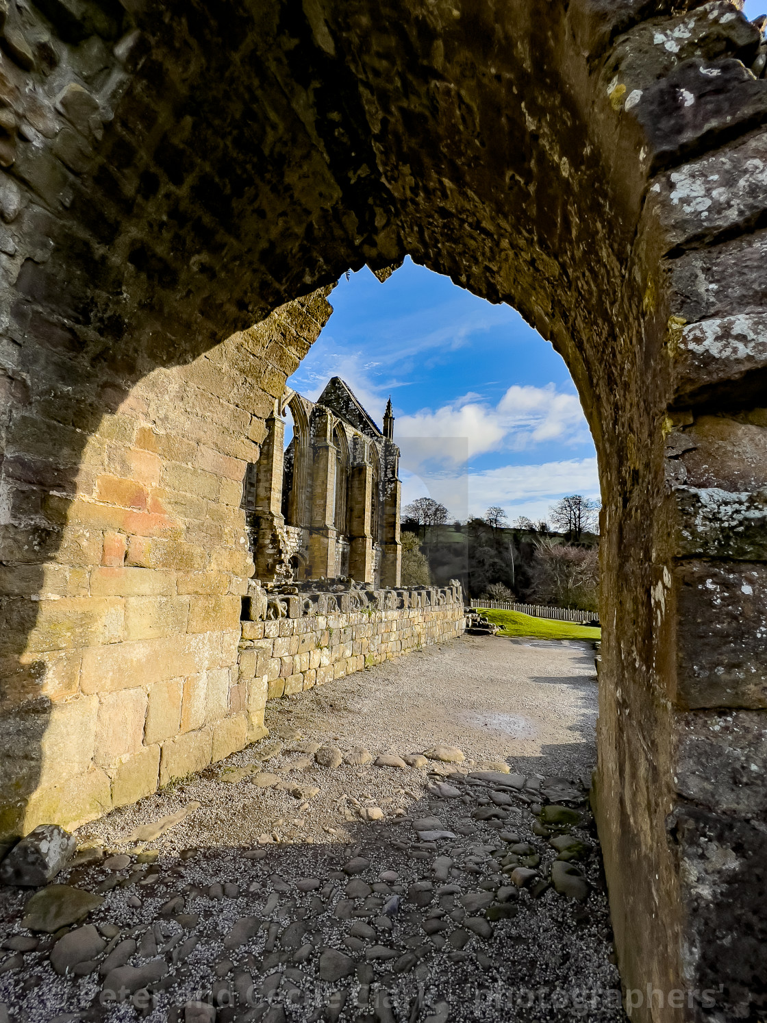 "Bolton Abbey, Priory Ruins, Yorkshire." stock image