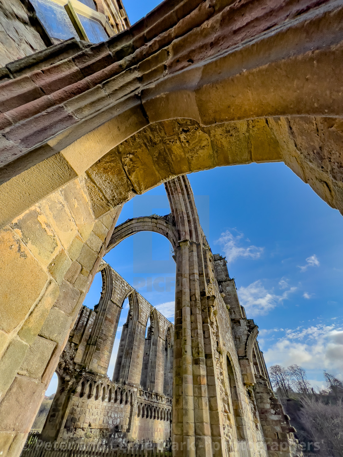 "Bolton Abbey, Priory Ruins, Yorkshire." stock image