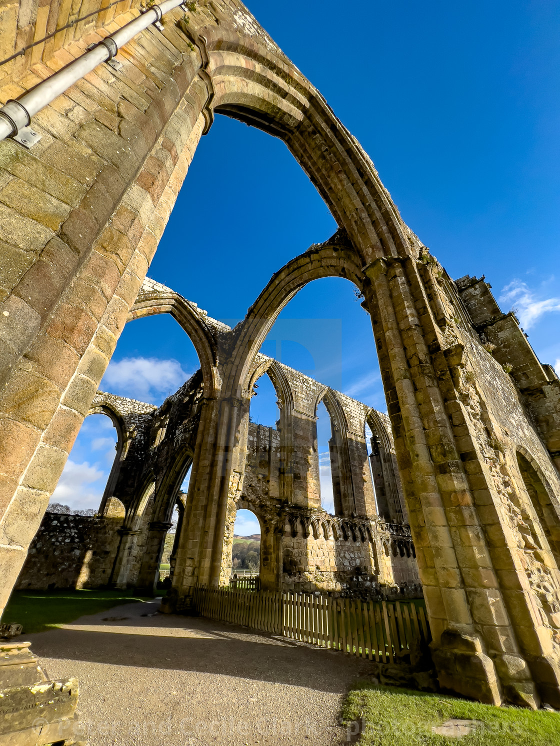 "Bolton Abbey, Priory Ruins, Yorkshire." stock image