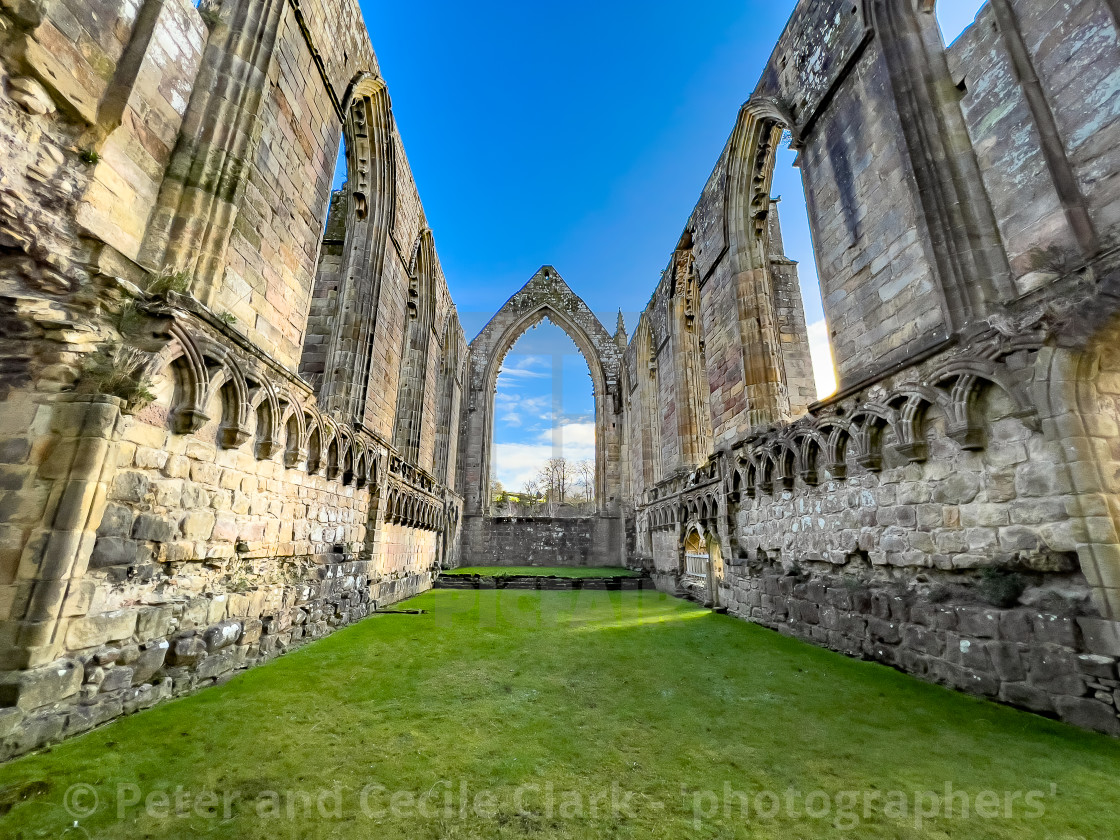 "Bolton Abbey, Priory Ruins, Yorkshire." stock image