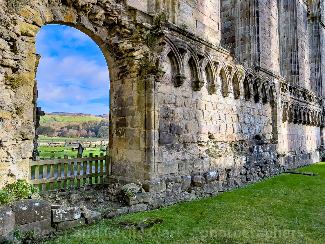 "Bolton Abbey, Priory Ruins, Yorkshire." stock image