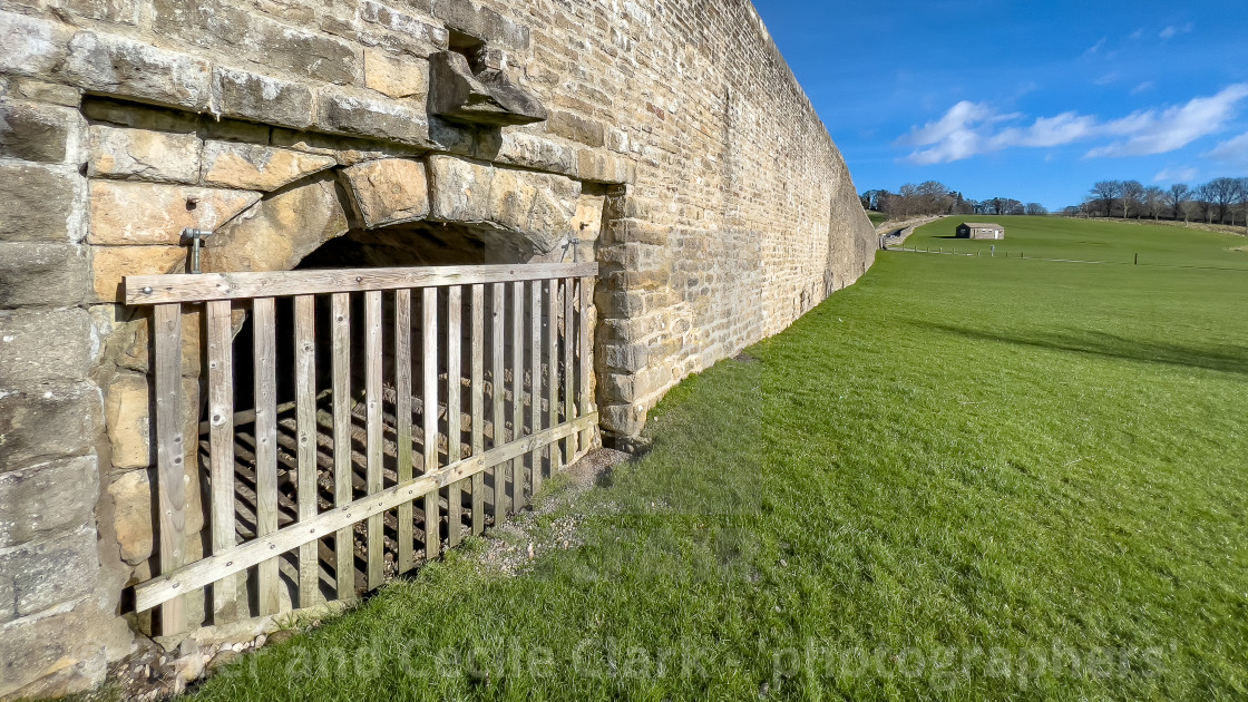 "Bridge Small Arch at Burnsall." stock image