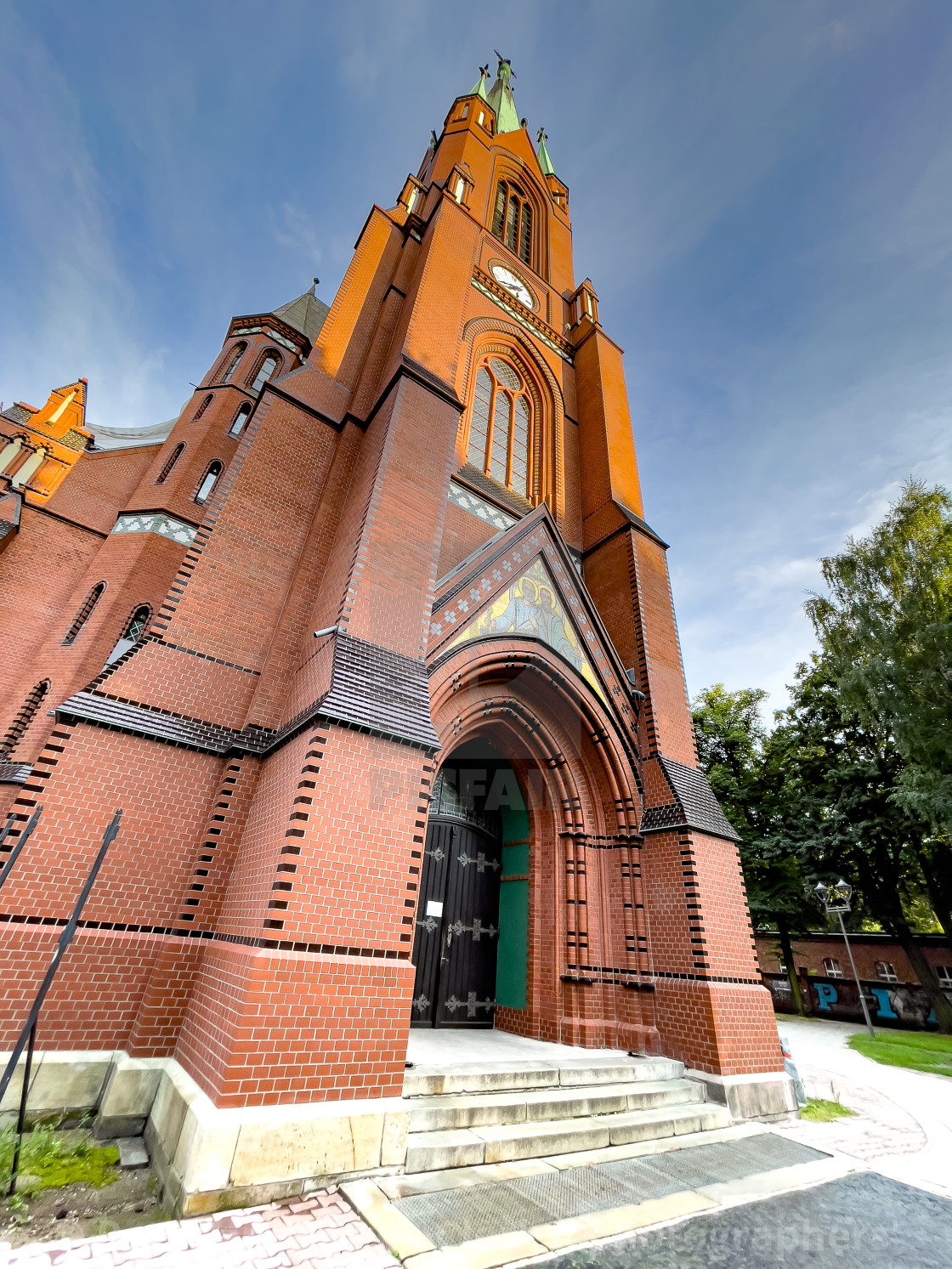 "St’s. Peter and Paul Cathedral, Gliwice, Poland." stock image