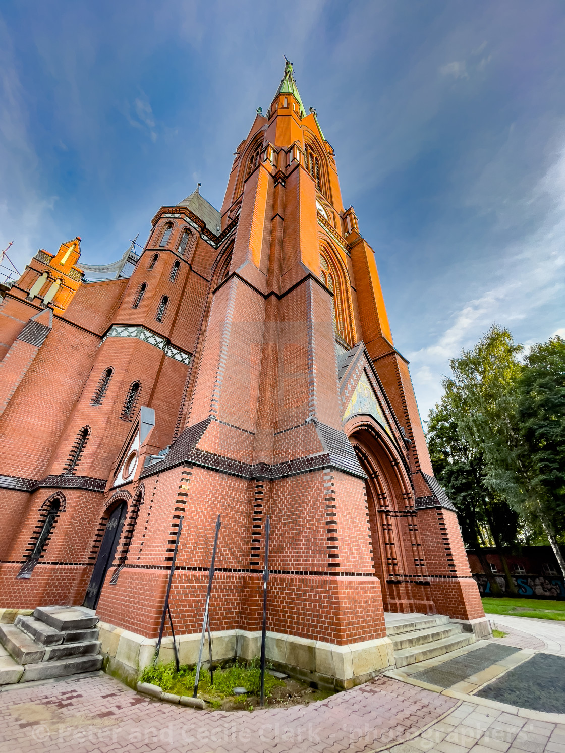 "St’s. Peter and Paul Cathedral, Gliwice, Poland." stock image