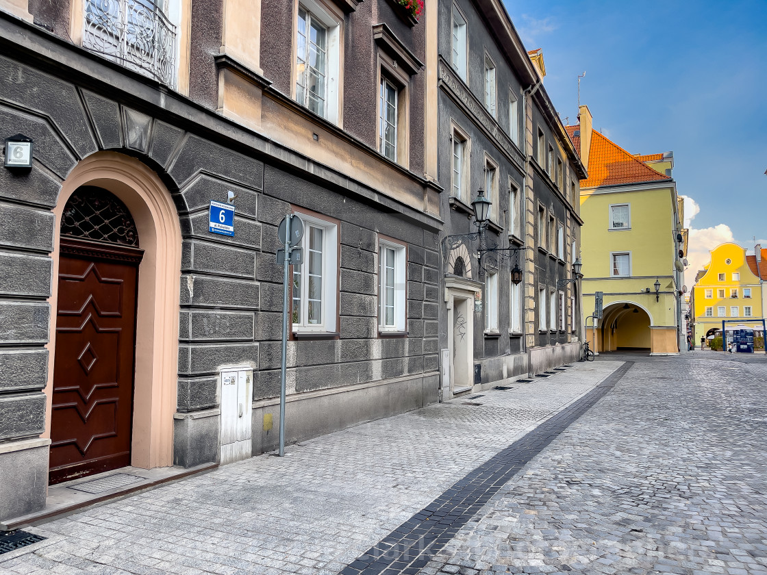 "Street Scene, Gliwice, Poland." stock image