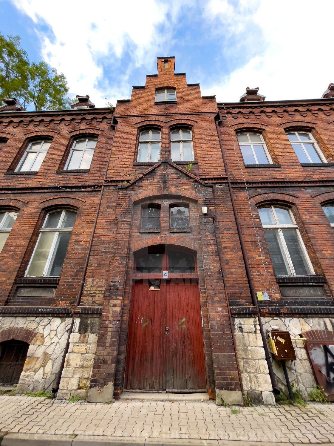 "Old Buidings, Street Scene, Gliwice." stock image