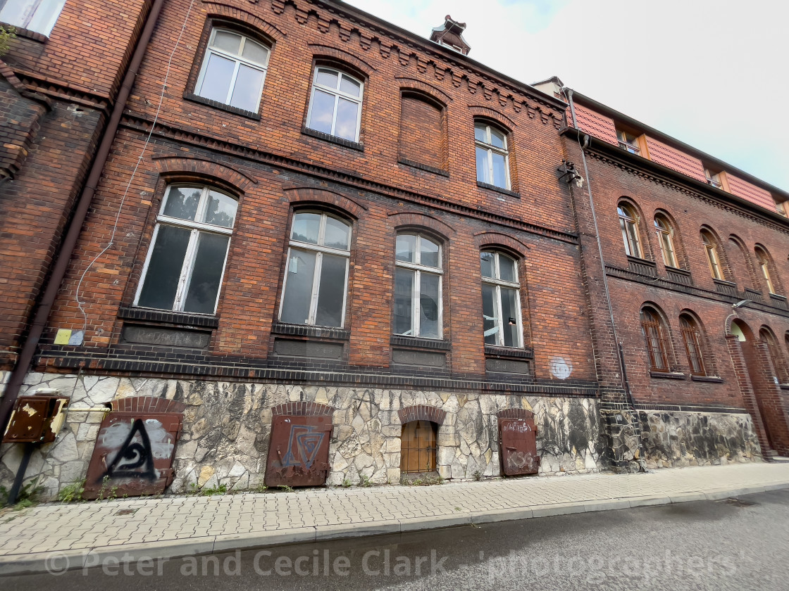 "Old Buidings, Street Scene, Gliwice." stock image