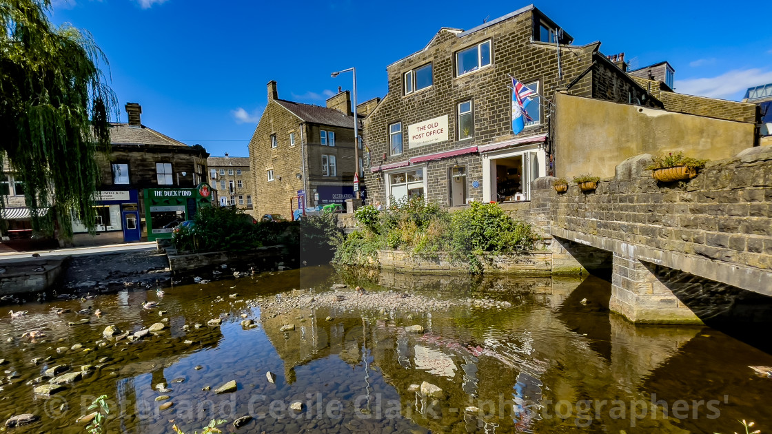 "Silsden Beck, Cobbydale, Silsden, Yorkshire, England." stock image