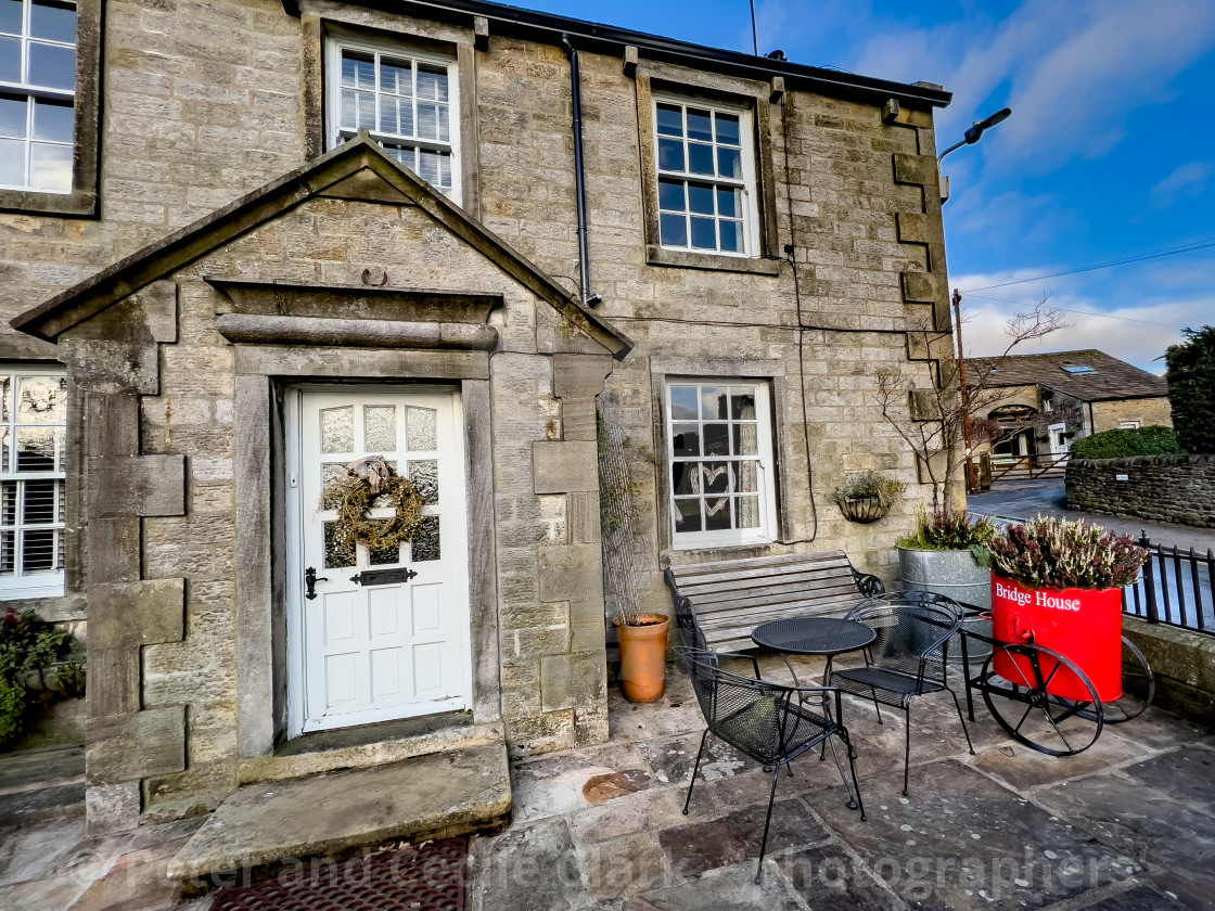 "Burnsall Cottage" stock image