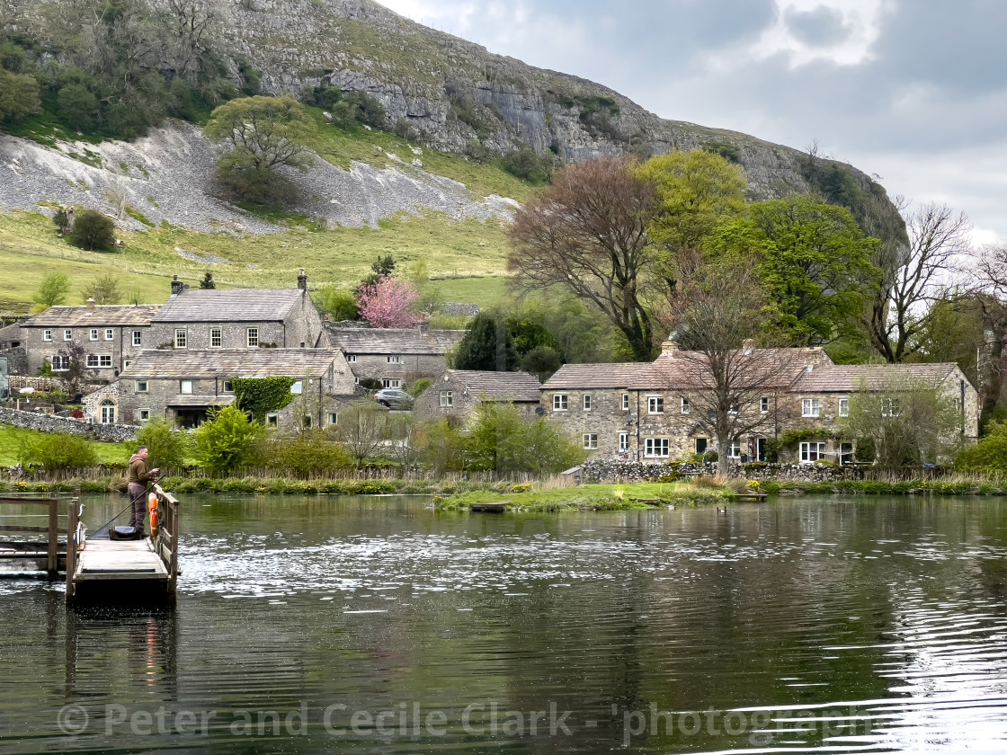 "Kilnsey Park Estate Fly Fishery" stock image