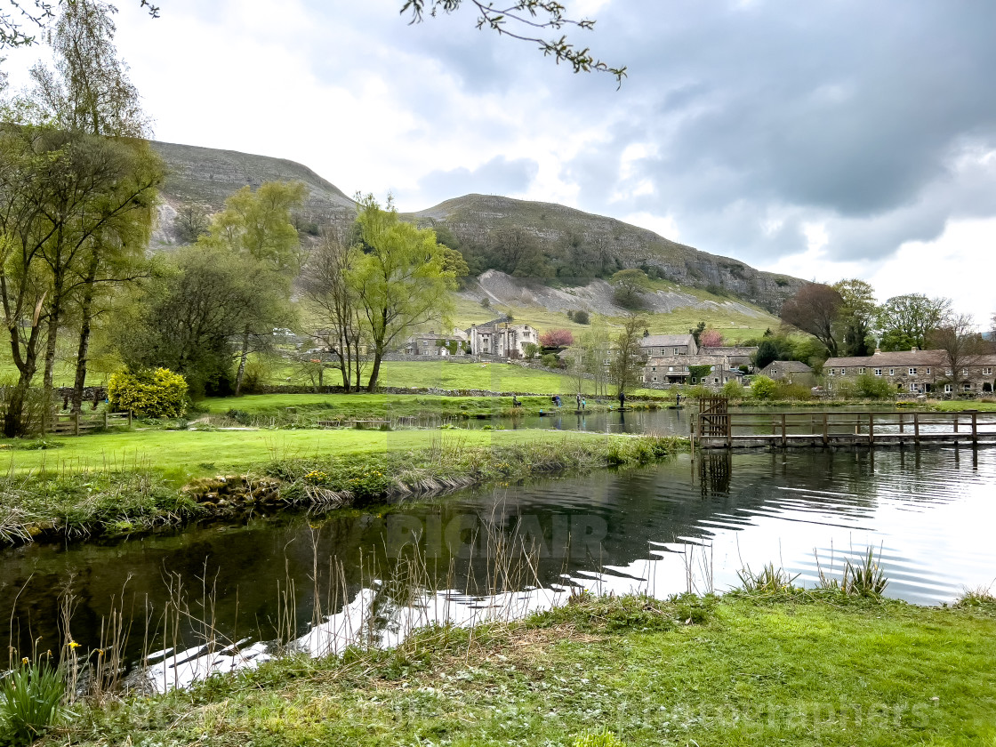 "Kilnsey Park Estate Fly Fishery" stock image