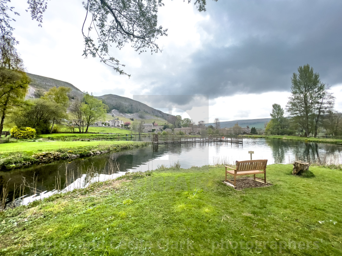 "Kilnsey Park Estate Fly Fishery" stock image