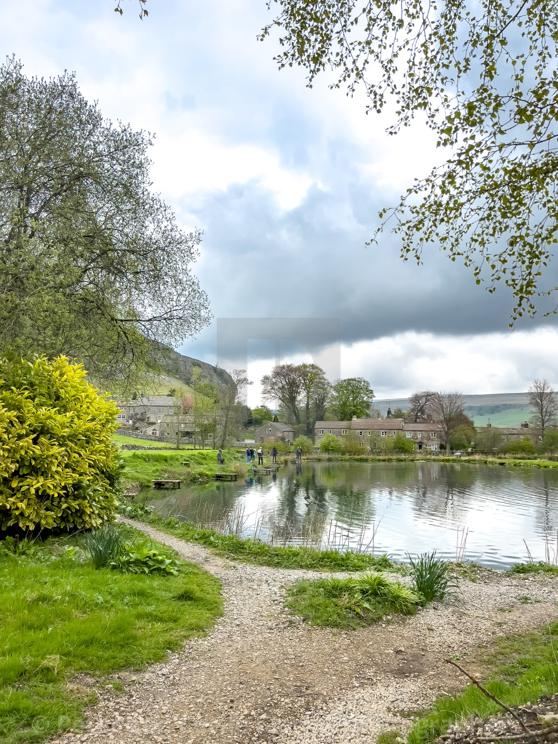 "Kilnsey Park Estate Fly Fishery" stock image