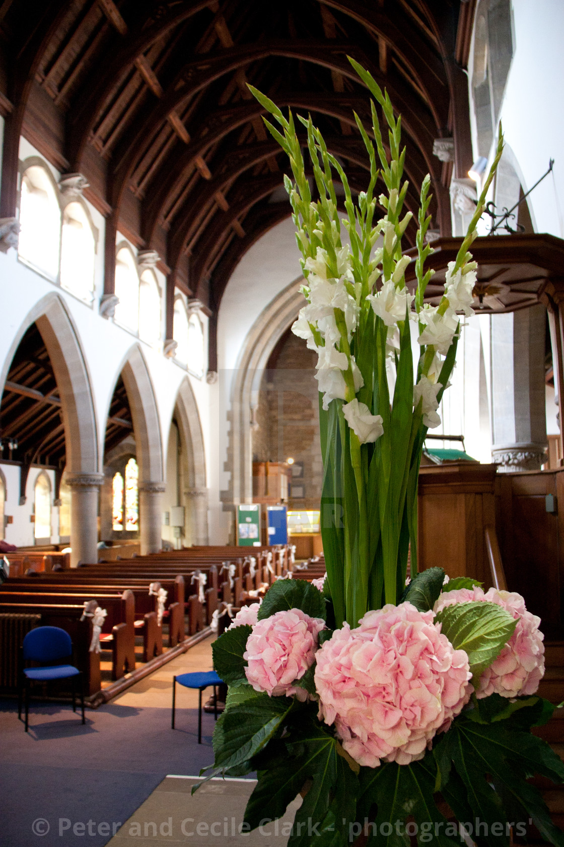 "Flower Bouquet for Church" stock image