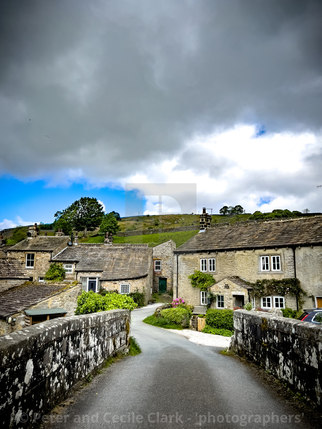 "Hebden, a Yorkshire Dales Village." stock image