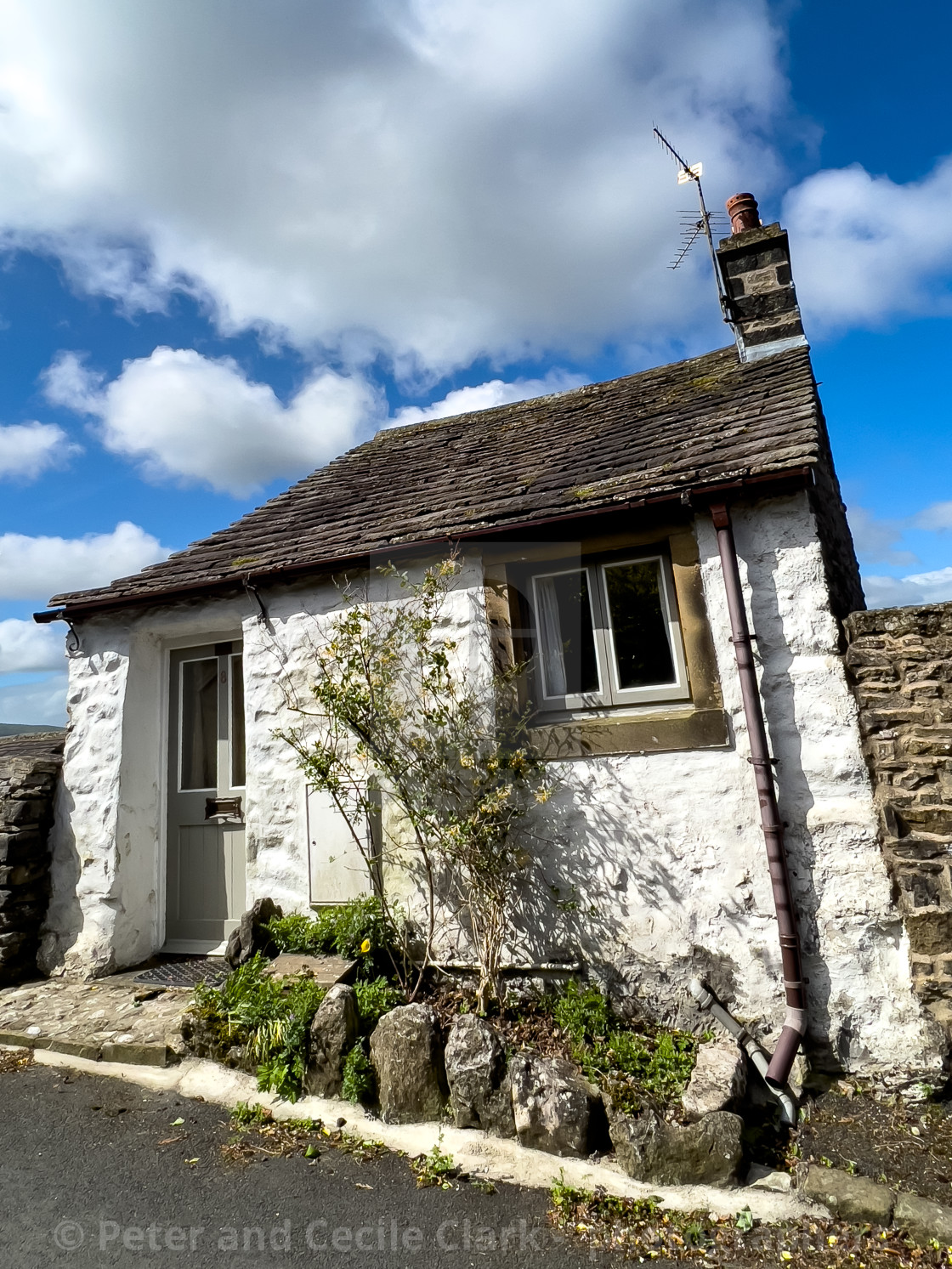 "Grassington, Cottage, Low Lane." stock image