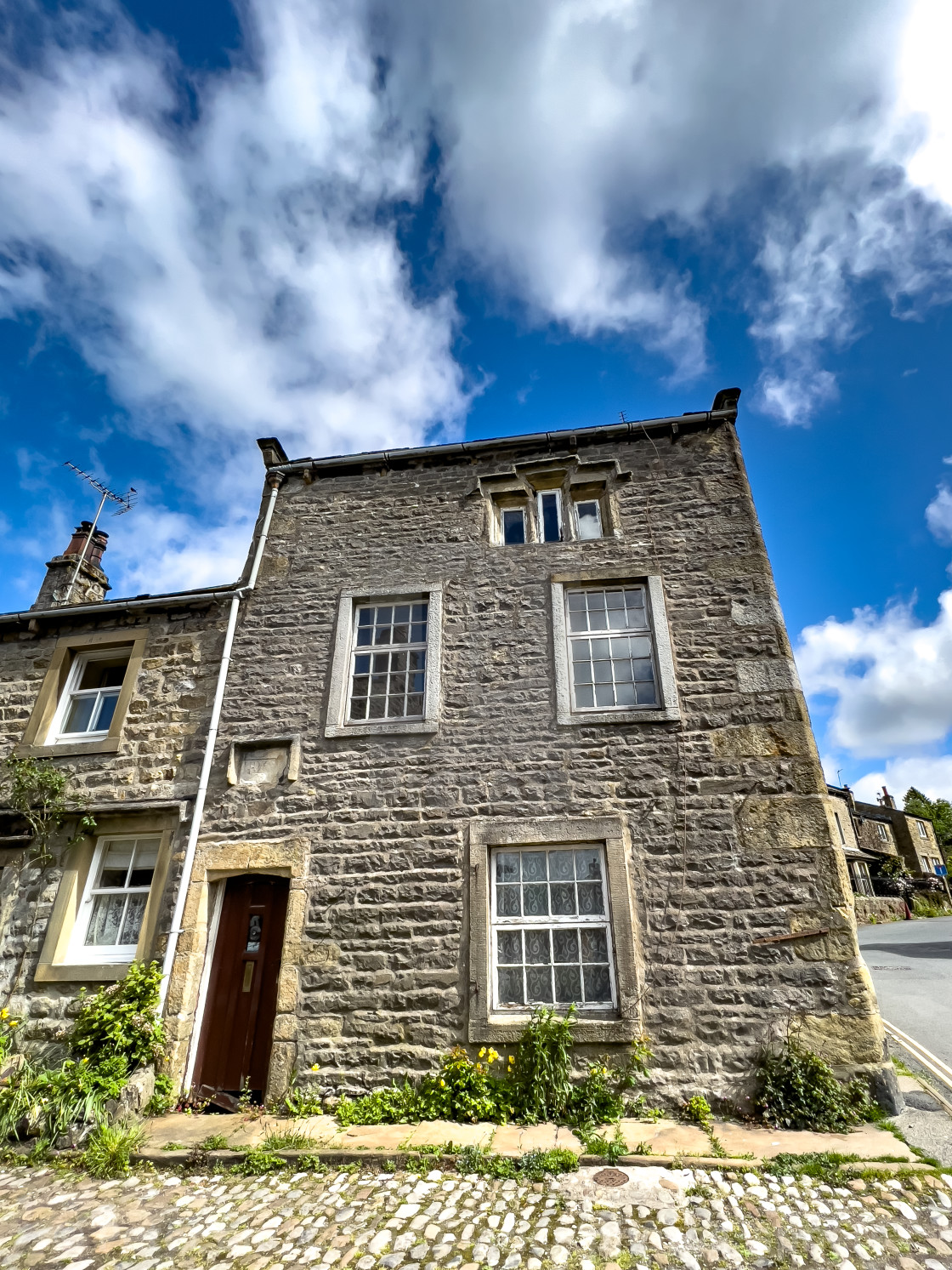 "Grassington, Cottage, Chamber End Fold." stock image