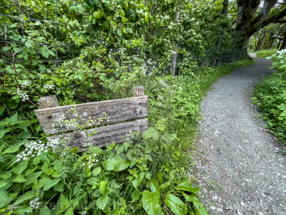 "Grassington Area of Special Interest Information Board" stock image