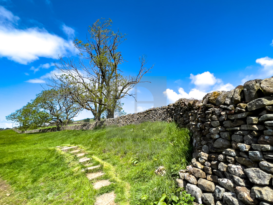 "Hebden Footpath to Grassington." stock image